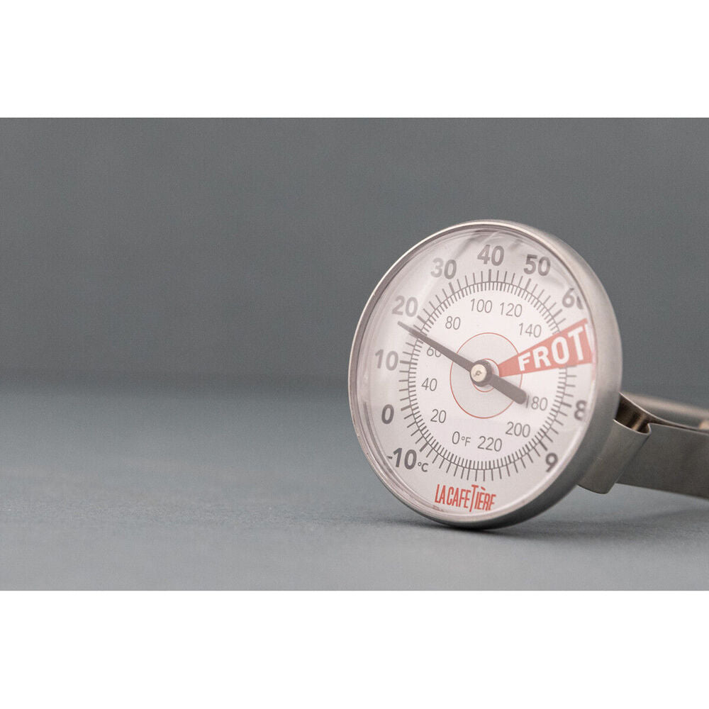 2x La Cafetiere 14cm Stainless Steel Milk Frothing Thermometer