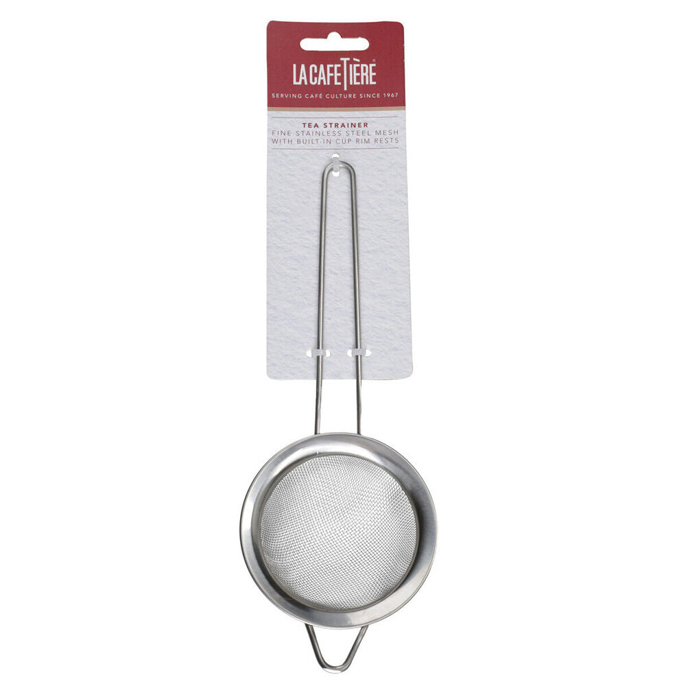 4x La Cafetiere 22cm Long Handled Stainless Steel Tea Strainer - Silver