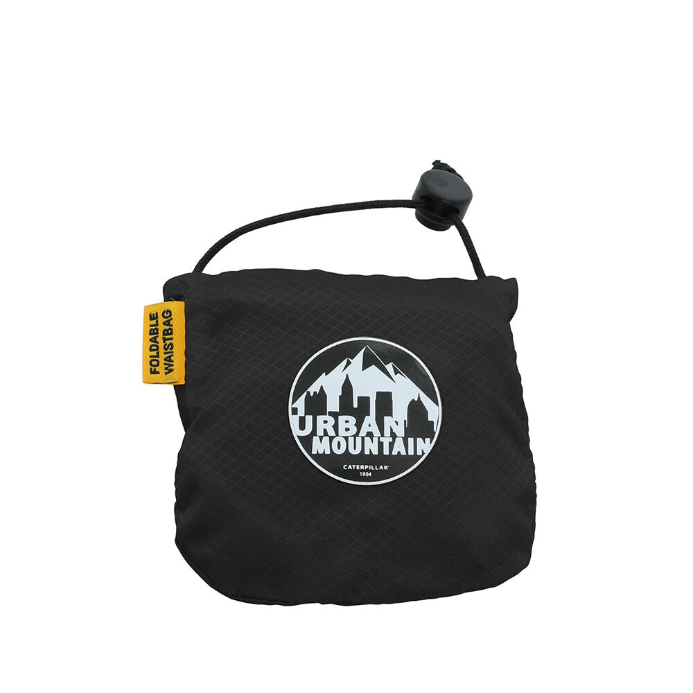 Caterpillar Men's CAT Turner Waist Bag Adjustable Strap Casual 25x16cm Black