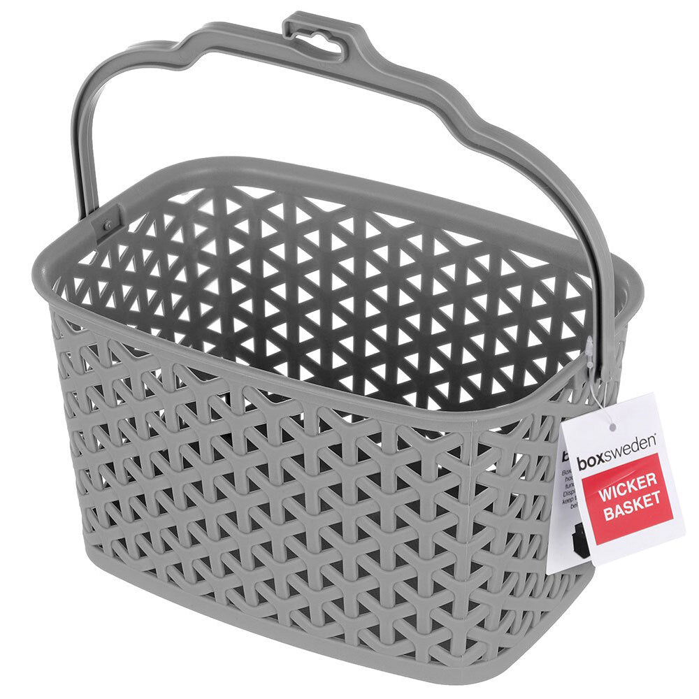 2PK Boxsweden Wicker Design Peg Basket - Assorted