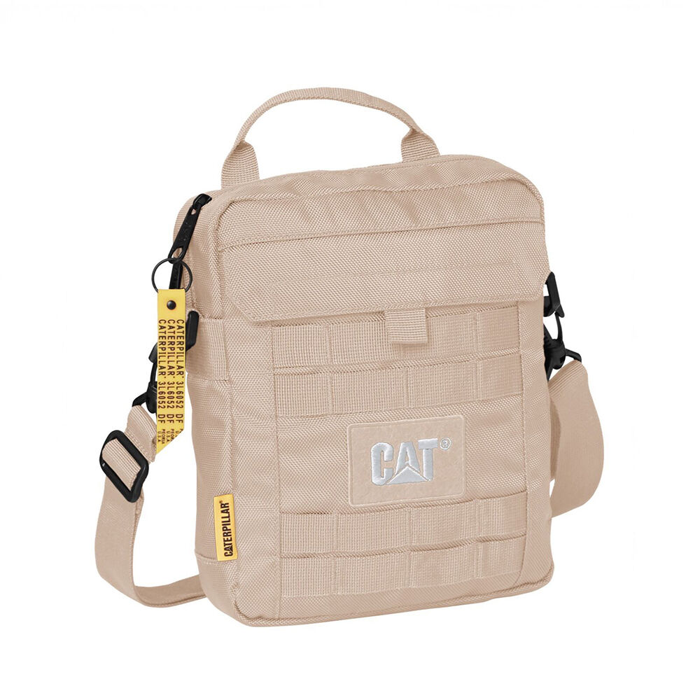 Caterpillar Men's CAT Namib Tablet Bag Adjustable Strap Casual 27x21cm Cream