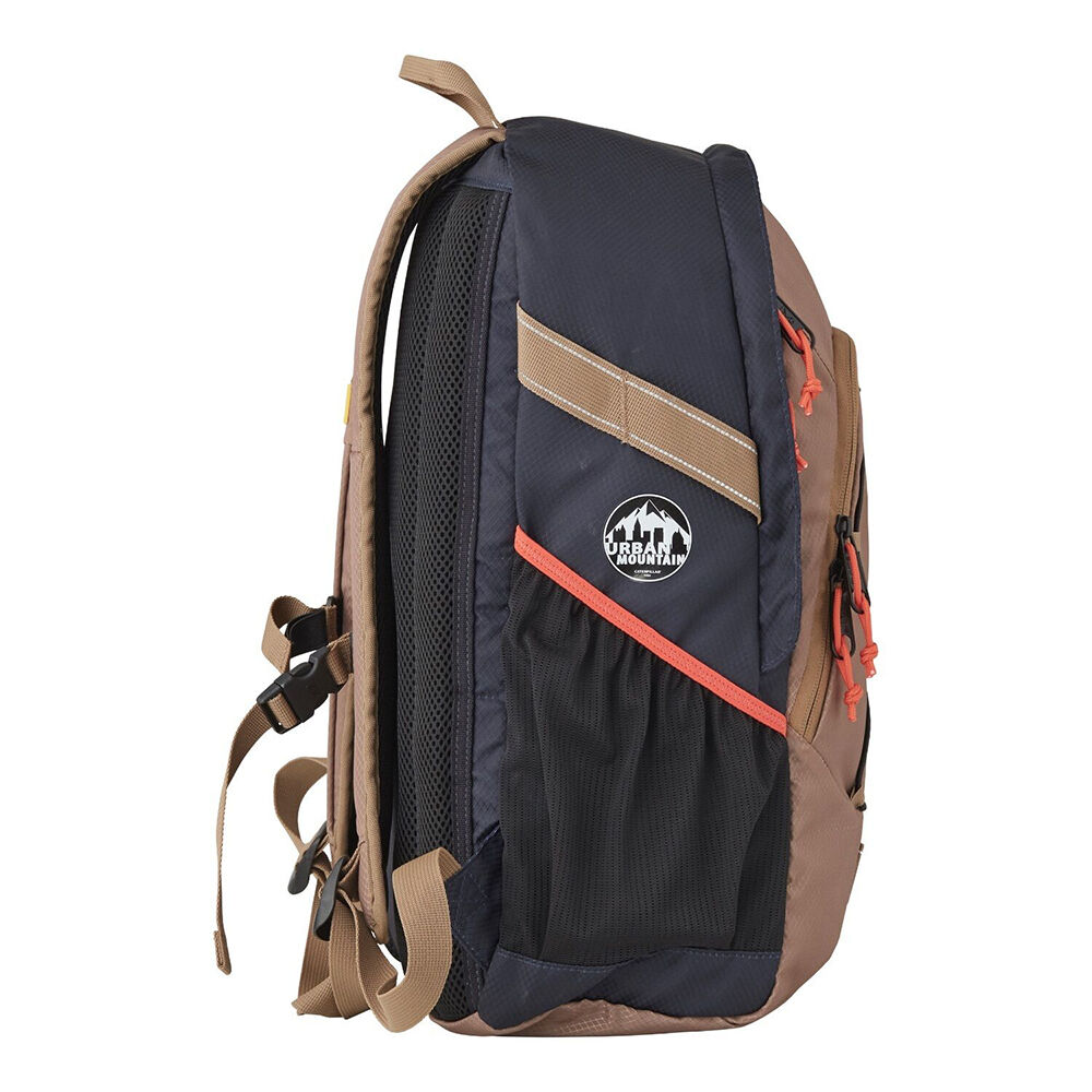 Caterpillar Men's Matterhorn Backpack Bag Reflective Webbing 46.5x32cm Sand
