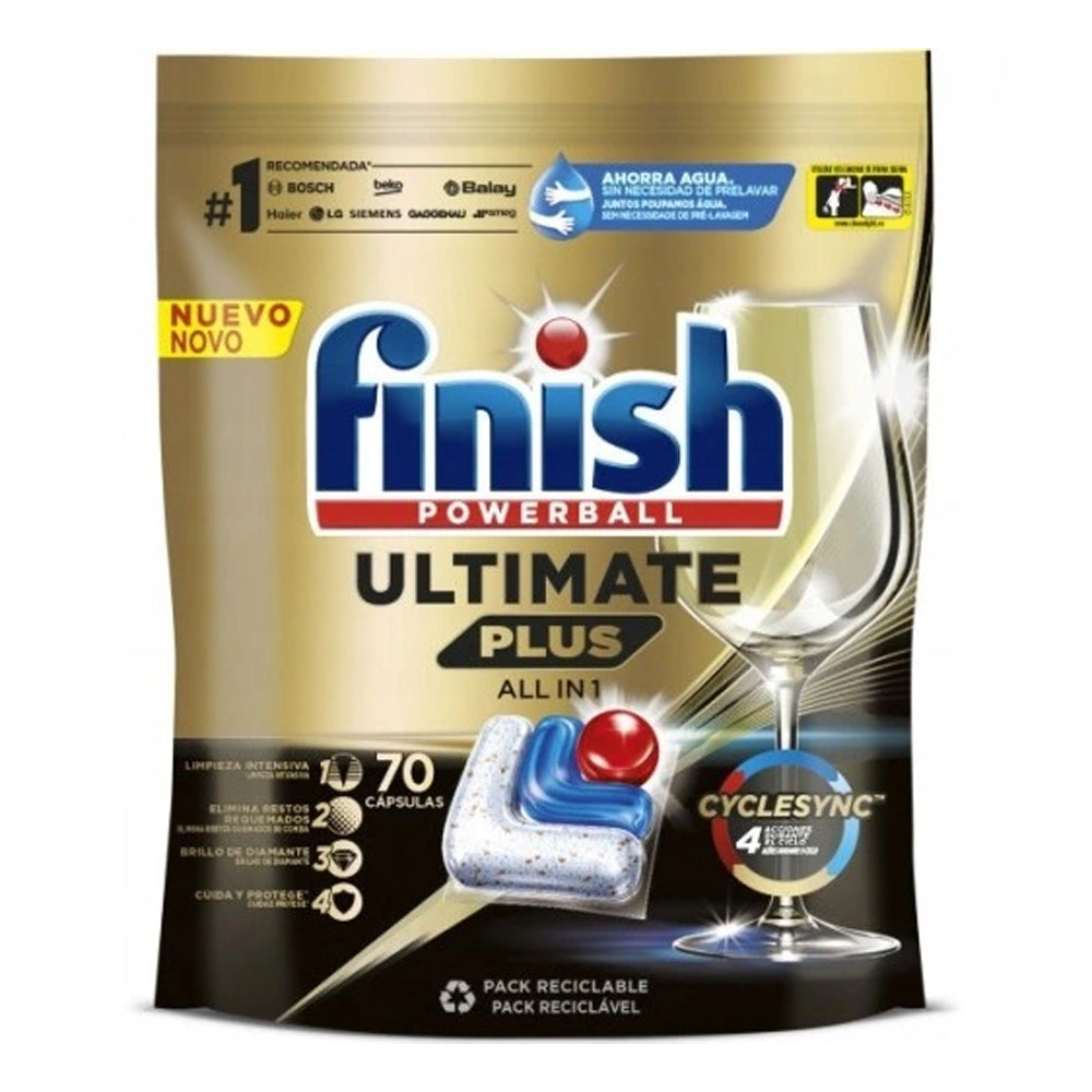 3PK 70pc Finish Powerball Ultimate Plus Dishwashing Cleaning Tablets