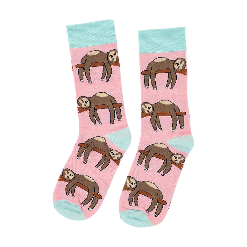 Annabel Trends Funky Feet Women's Socks 3-Pairs w/ Box Don't Hurry Be Happy