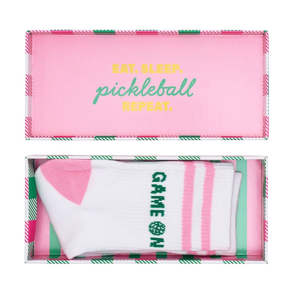 2PK Annabel Trends Multi Design Pickleball Women's Socks W/ Box Size 7-9 Game On