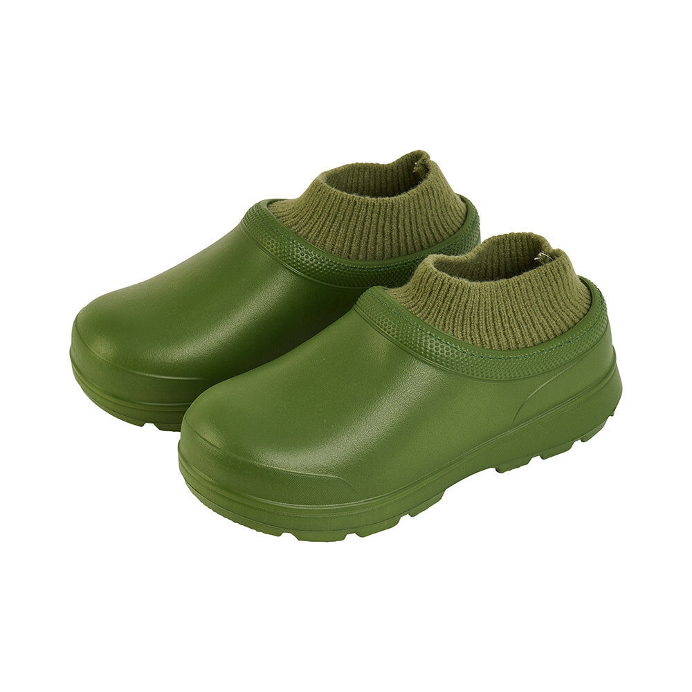 Annabel Trends Gummies Sherpa Lined Winter Shoes - Olive
