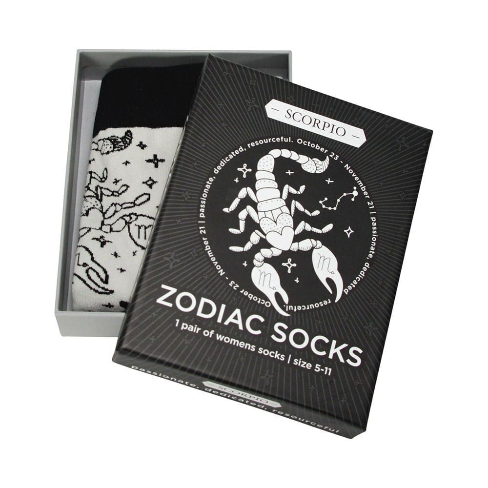 3PK Annabel Trends Zodiac Crew Socks w/ Box Women's Size 5-11 - Scorpio