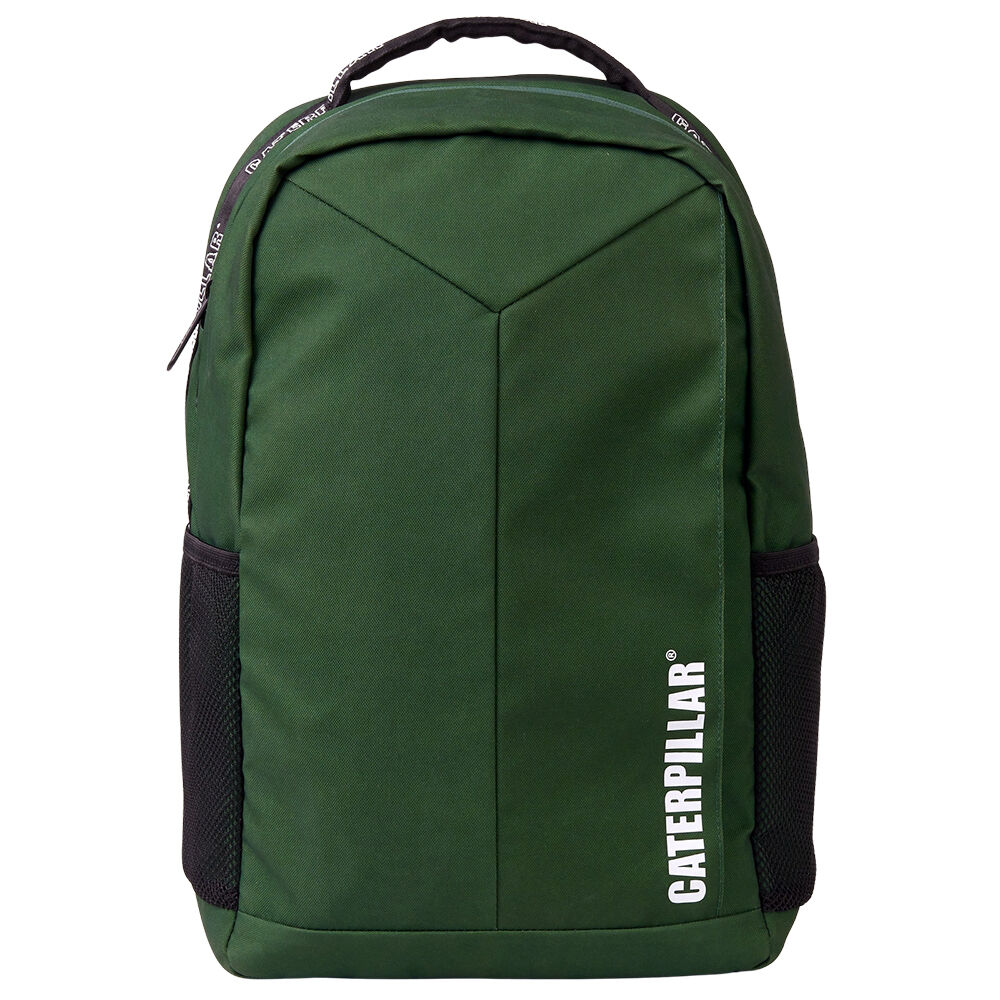Caterpillar Men's Reflective Logo Backpack Adjustable Strap 45x31cm Dark Green