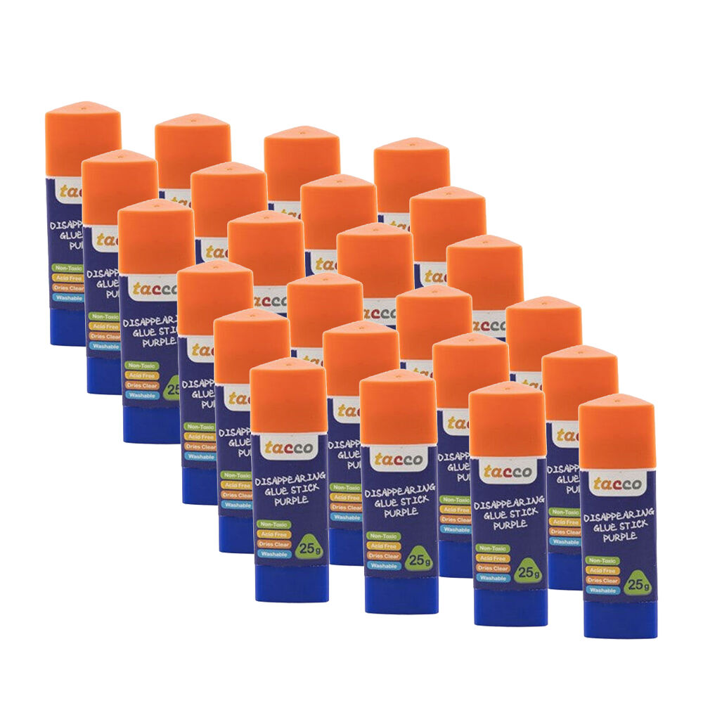 2x 12pc Tacco Glue Stick Purple Craft Adhesive Art & Kids/Children - 3y+