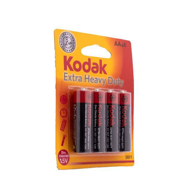 24x 4pc Kodak Extra Heavy Duty AA Battery 1.5V Zinc Chloride