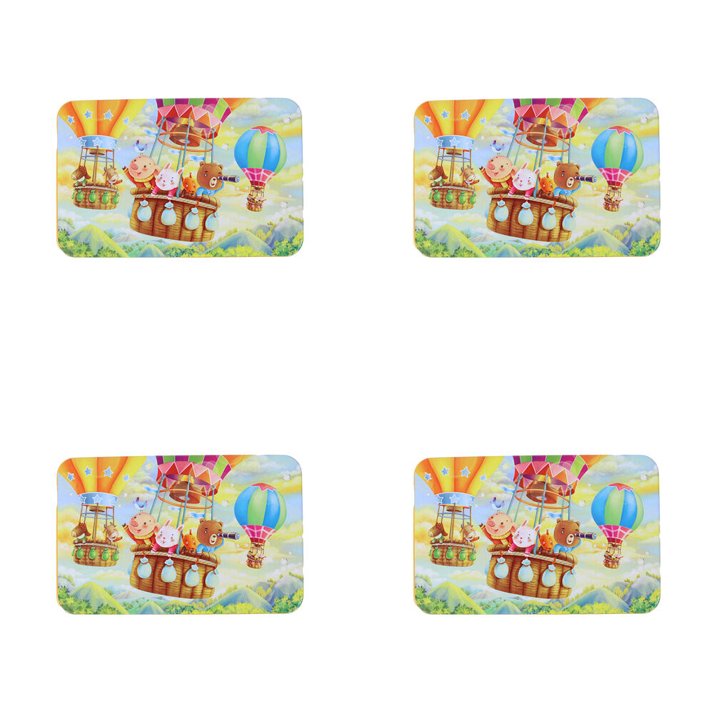 4x 60pc Miki Wooden Hot Air Balloon Jigsaw Puzzle for Kids/Children - 3y+