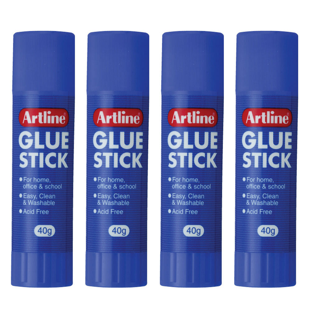 4PK Artline Glue Stick - Clear