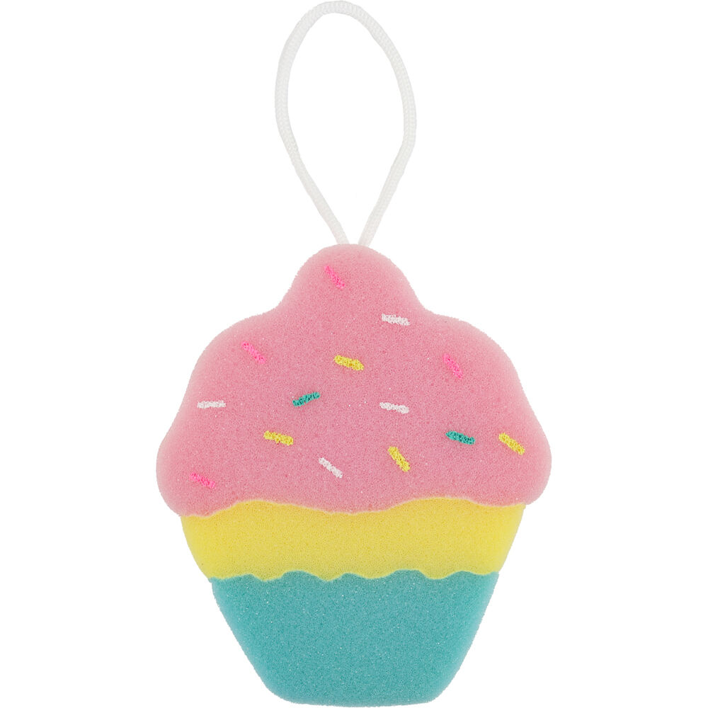 6PK Miki Cupcake Bath Sponge For Fun Bathtime Foamy Lather Multicolour