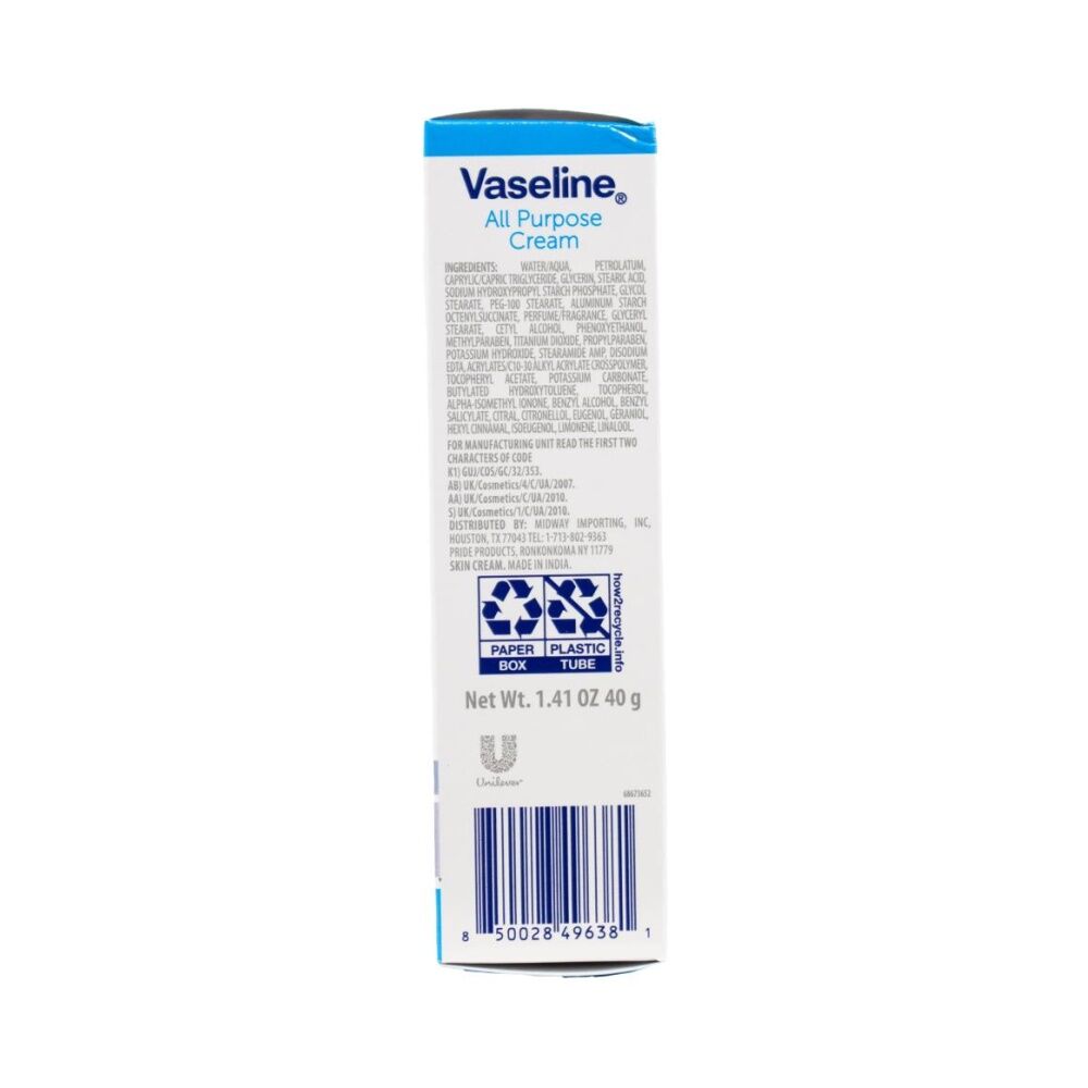6PK Vaseline Intensive Care All Purpose Cream w/Jelly Glycerine Vitamin E 40g