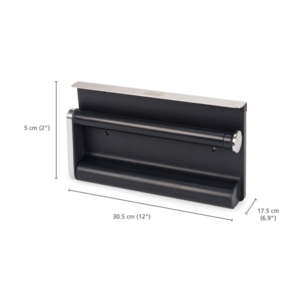 Joseph Joseph RollGrip Easy Tear Under Shelf Paper Towel Roll Holder Steel