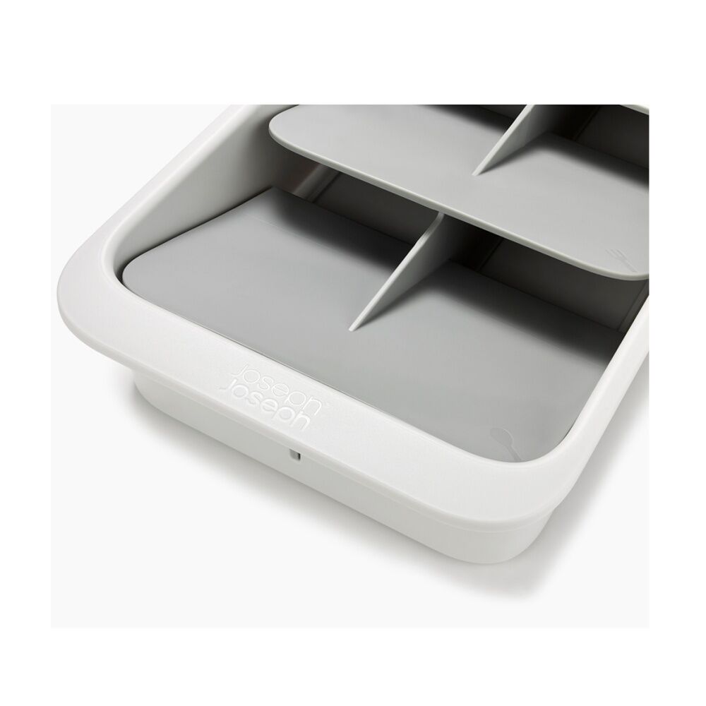 2PK Joseph Joseph DrawerStore Tiered Cutlery Kitchen Storage Large Stone