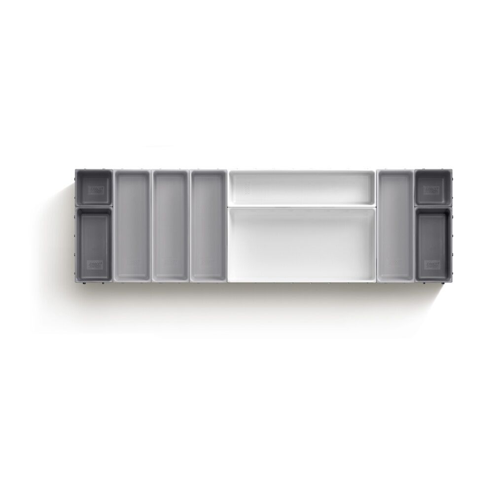 2x 10pc Joseph Joseph Blox Drawer Organiser Set Modular Storage Light Stone