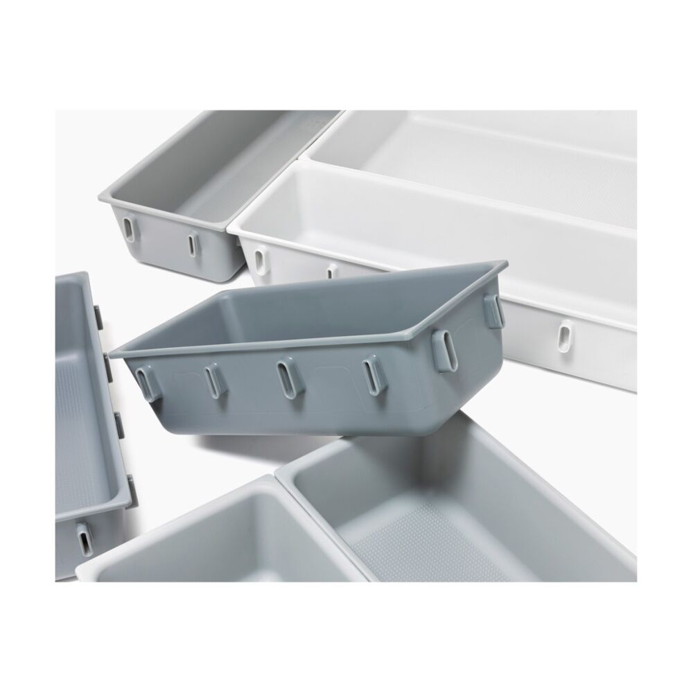 2x 10pc Joseph Joseph Blox Drawer Organiser Set Modular Storage Light Stone