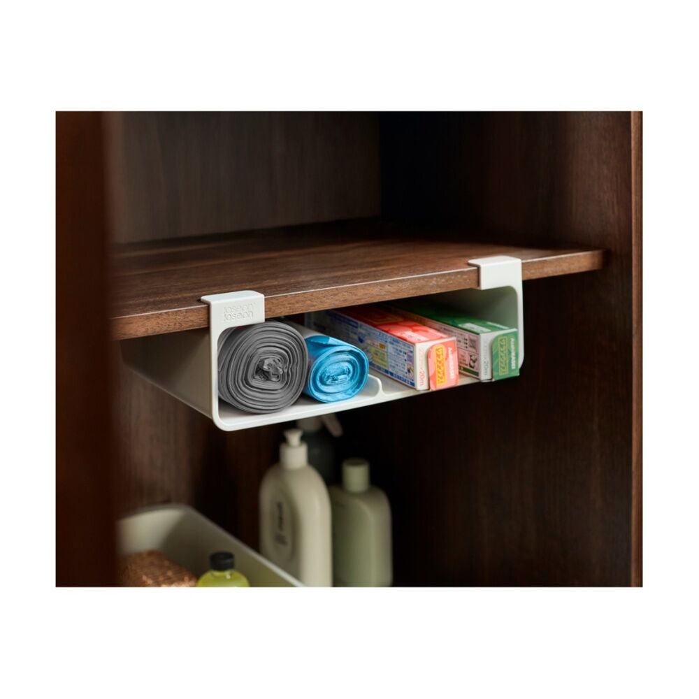 2PK Joseph Joseph CupboardStore Under Shelf Foil Kitchen Storage Organizer Stone