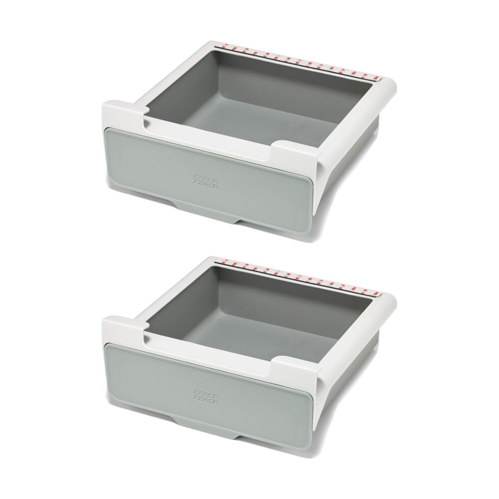 2PK Joseph Joseph CupboardStore Under-Shelf Drawer Kitchen Storage Organiser