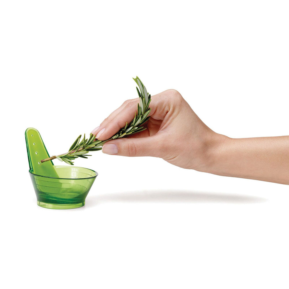 2x Chef'n Zipstrip 60ml Herb Stripper Stem Remover Kitchen Utensil - Green