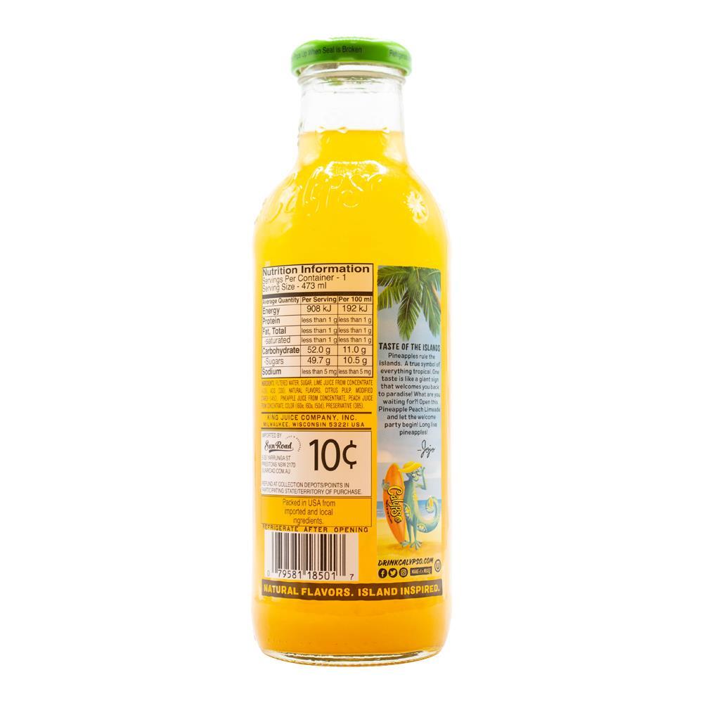 12PK Calypso 473ml Pineapple Peach Limeade Non-Alcoholic Flavoured Drink