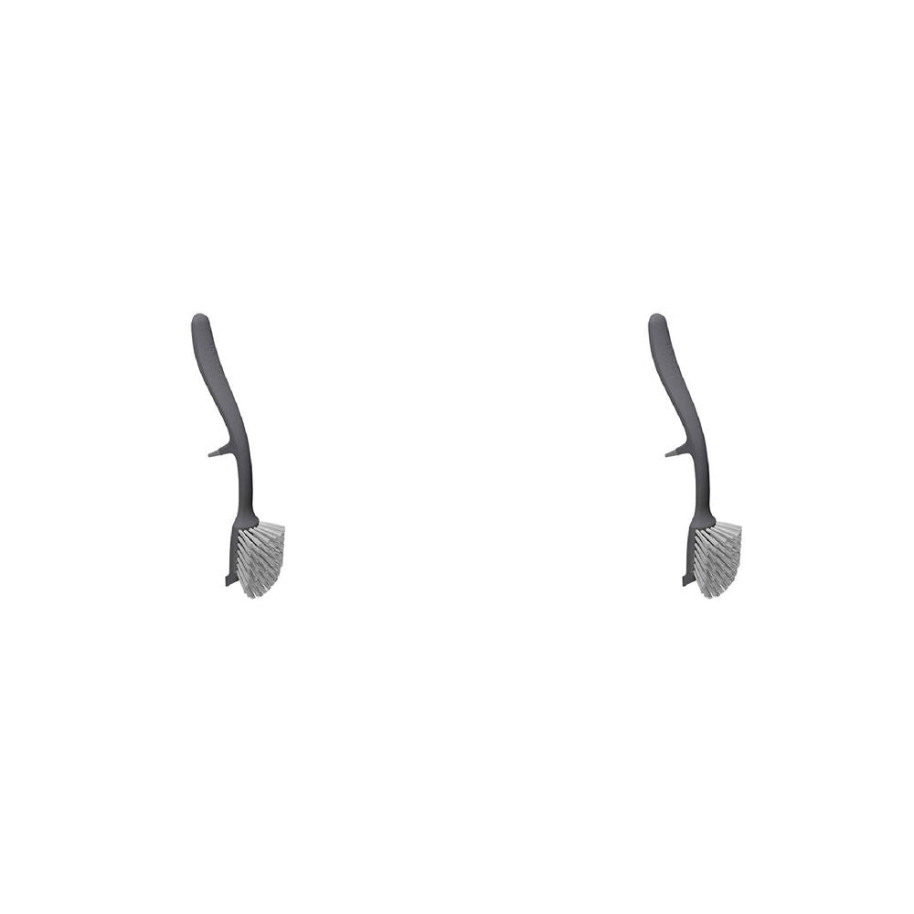 2PK Joseph & Joseph Edge 29cm Curved Dish Brush - Grey