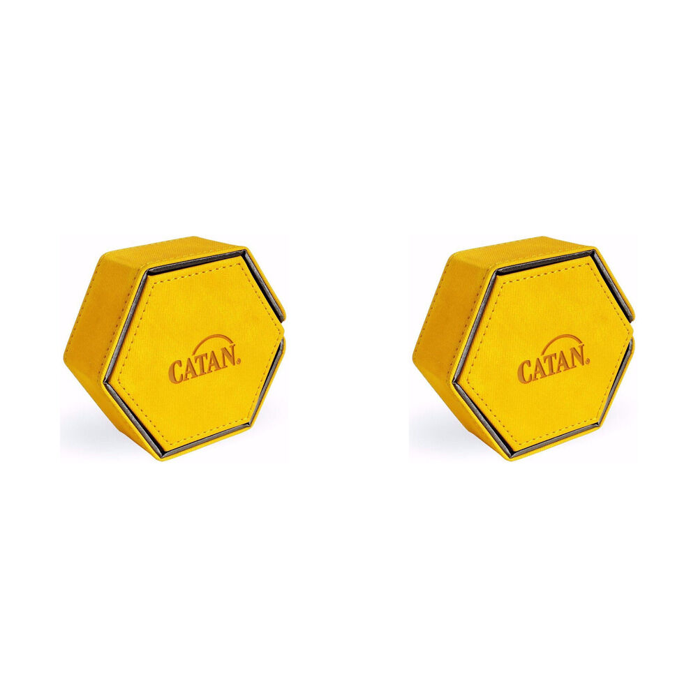 2PK Gamegenic Catan Dice Hexatower Tabletop Gaming Accessories - Yellow