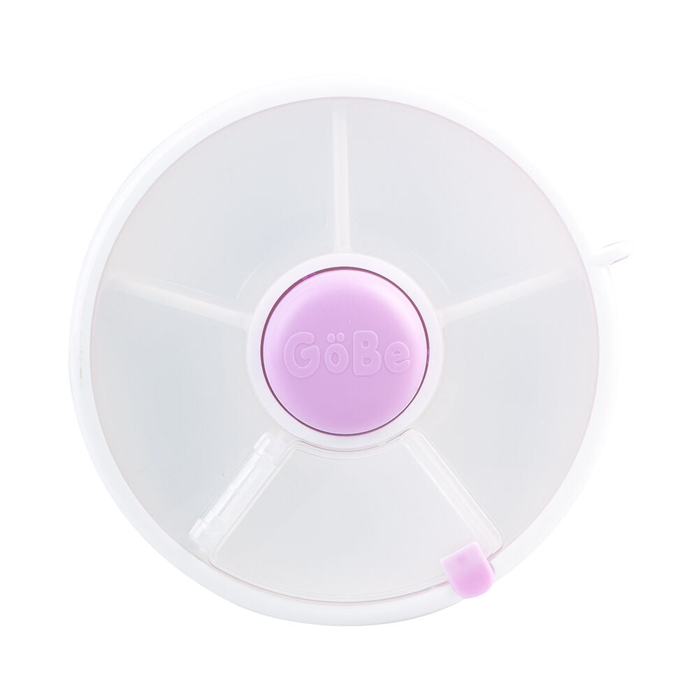 GoBe Original Round Snack Spinner Food Storage Container 16.5cm Purple 3y+
