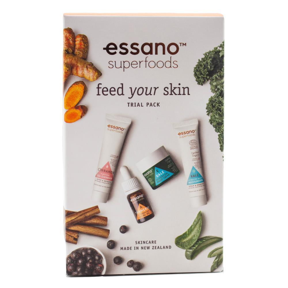 2x 4pc Essano Superfoods Feed Your Skin Women Facial Care Trial Pack