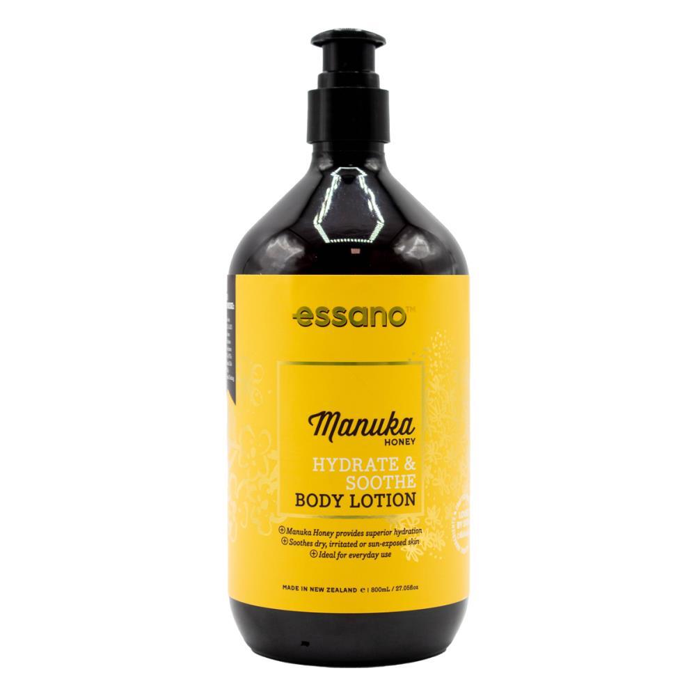 3PK Essano 800ml Body Lotion Hydrate & Soothe Manuka Honey