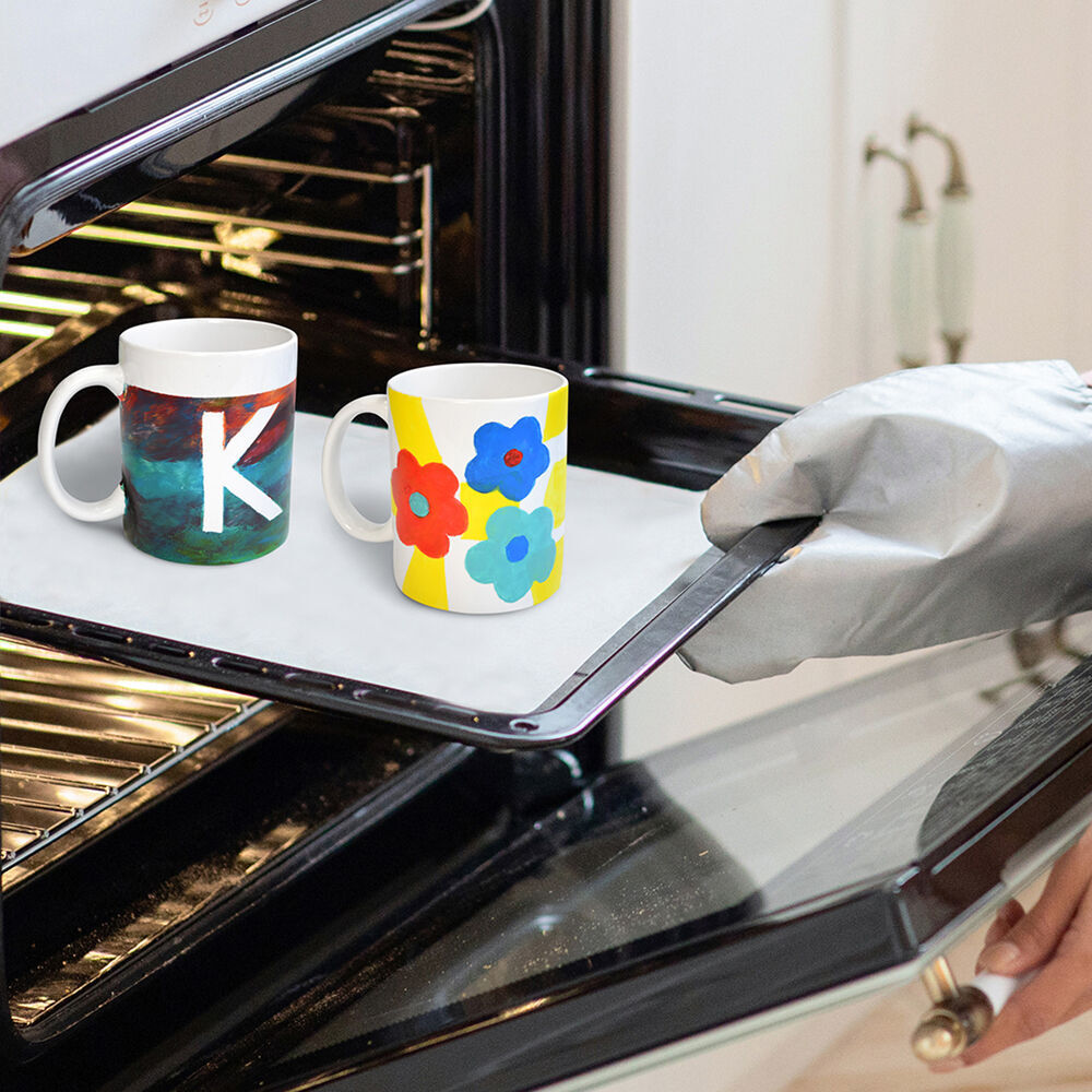 2PK Boyle Crafty Creators Ceramic Paint & Bake Mugs Project Kit Kids DIY 10y+