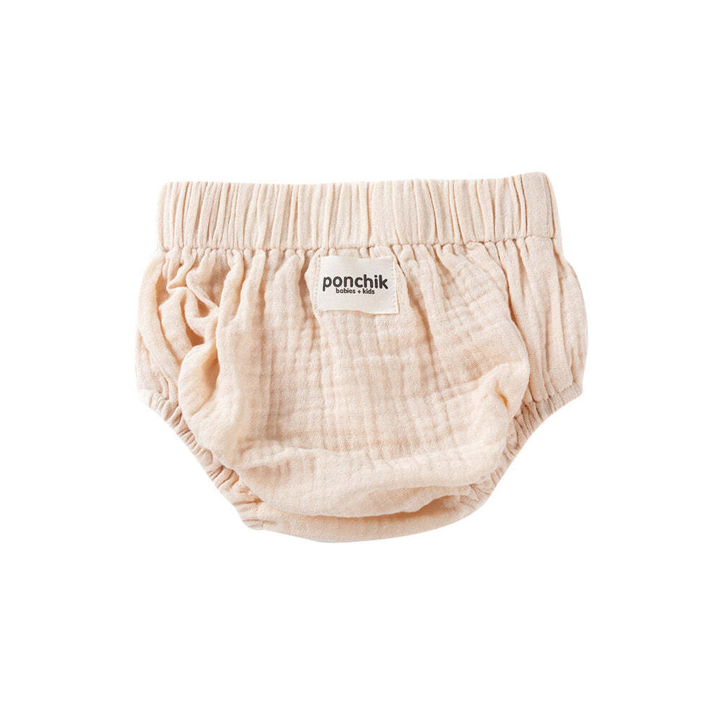 Ponchik Muslin Cotton Bloomers Wheat Size 3-6m