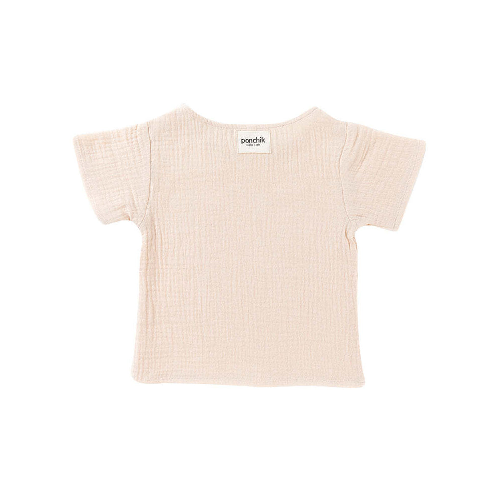 Ponchik Muslin Cotton T Shirt Wheat Size 3y