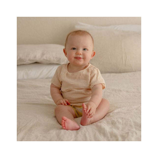 Ponchik Muslin Cotton T Shirt Wheat Size 3y