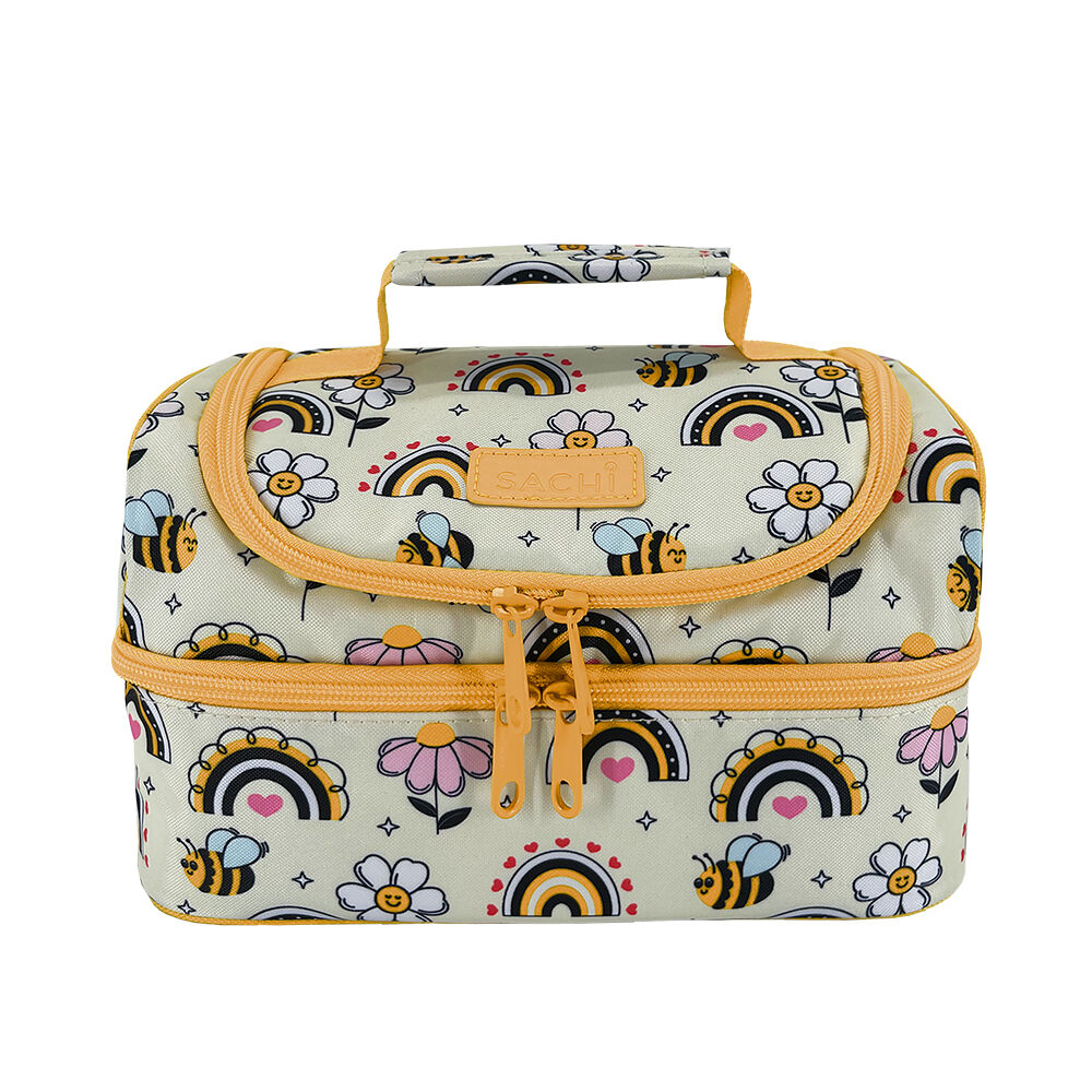 Sachi Style 235 Insulated Double Decker Lunch Bag 25.5x17x14cm Busy Bees