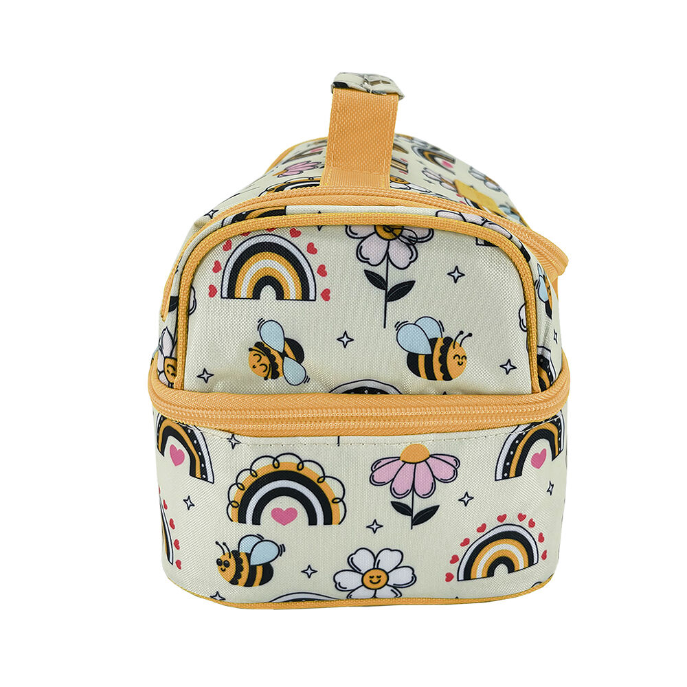 Sachi Style 235 Insulated Double Decker Lunch Bag 25.5x17x14cm Busy Bees