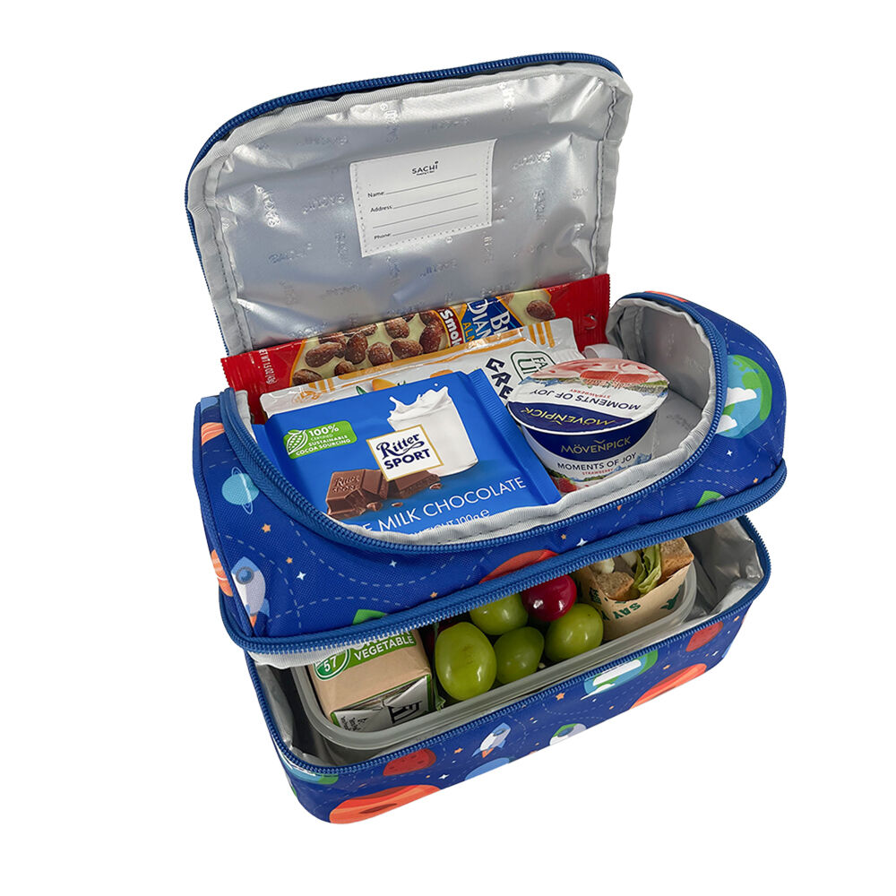Sachi Style 235 Insulated Double Decker Lunch Bag 25.5x17x14cm Outer Space