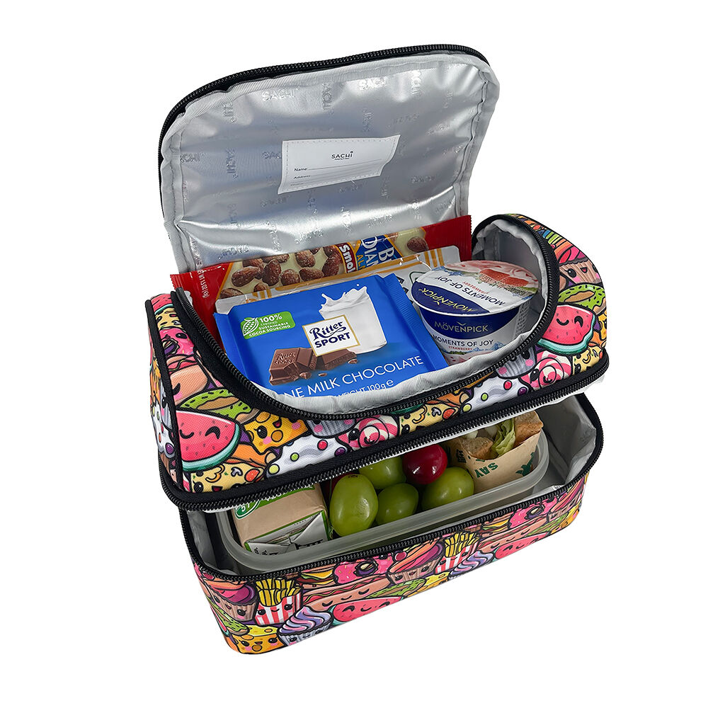 Sachi Style 235 Insulated Double Decker Lunch Bag 25.5x17x14cm Squishies