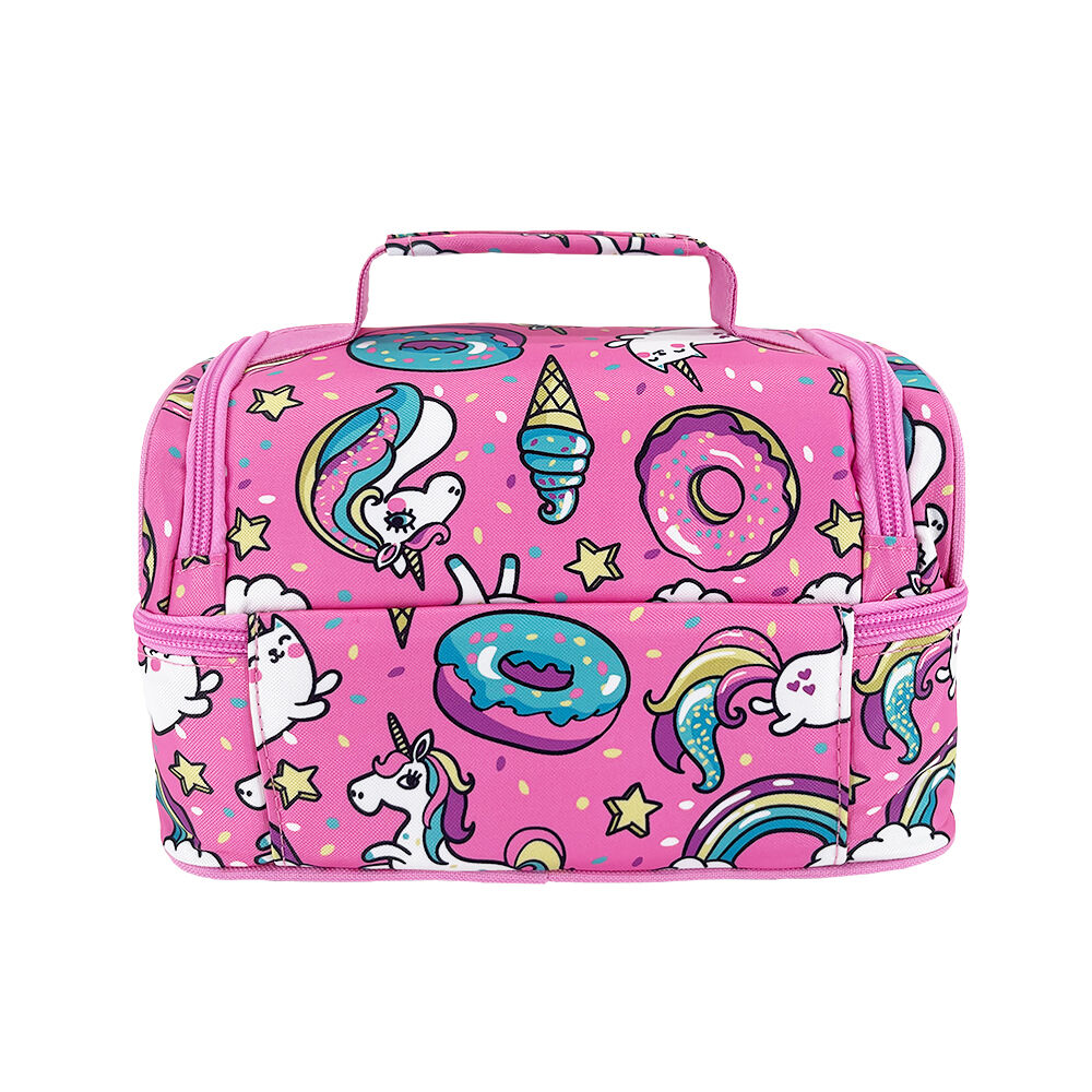 Sachi Style 235 Insulated Double Decker Lunch Bag 25.5x17x14cm Unicorns