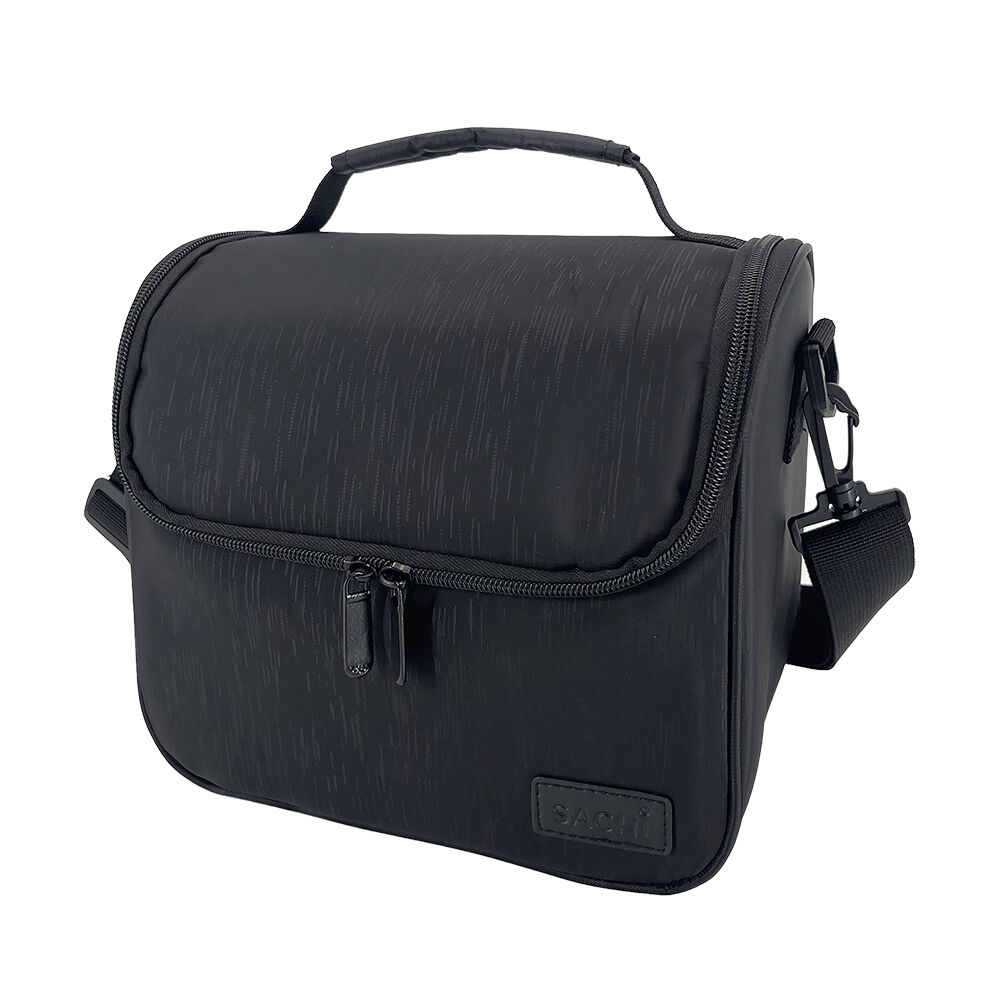 Sachi Lunch-All Insulated Lunch Bag Premium Food Cooler 28x17x21cm Black