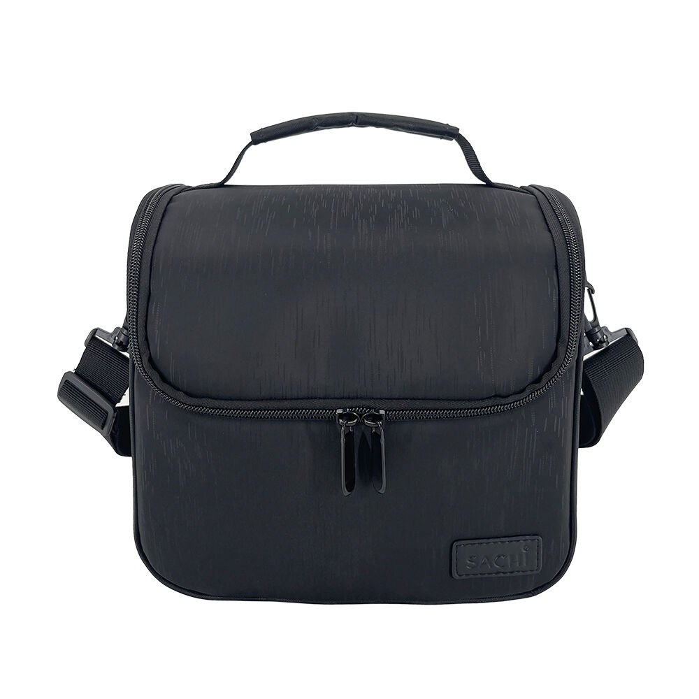 Sachi Lunch-All Insulated Lunch Bag Premium Food Cooler 28x17x21cm Black