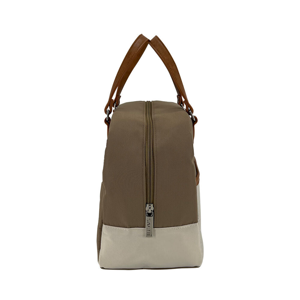 Sachi Style 237 Insulated Plain Cali Lunch Bag 24.5x14.5x22.5cm Latte/Cream