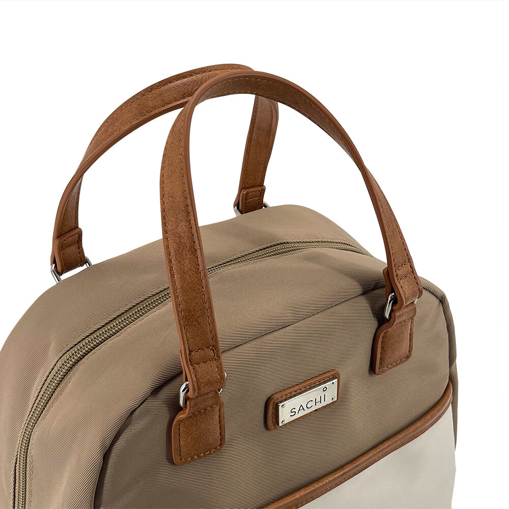Sachi Style 237 Insulated Plain Cali Lunch Bag 24.5x14.5x22.5cm Latte/Cream