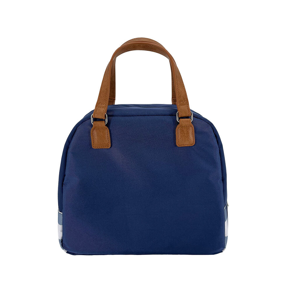 Sachi Style 237 Insulated Patterned Cali Lunch Bag 24.5x14.5x22.5cm Indigo