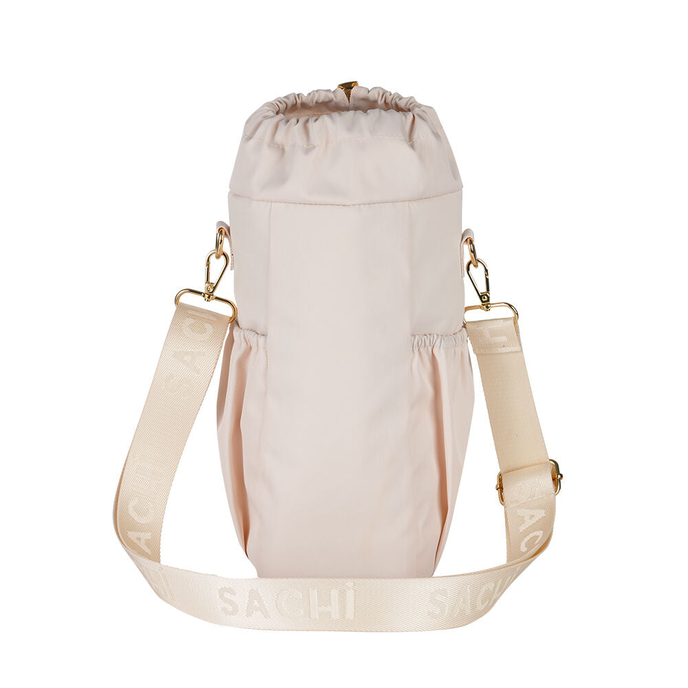 Sachi Deluxe Crossbody Insulated Bottle Bag w/ Adjustable Strap Alabaster