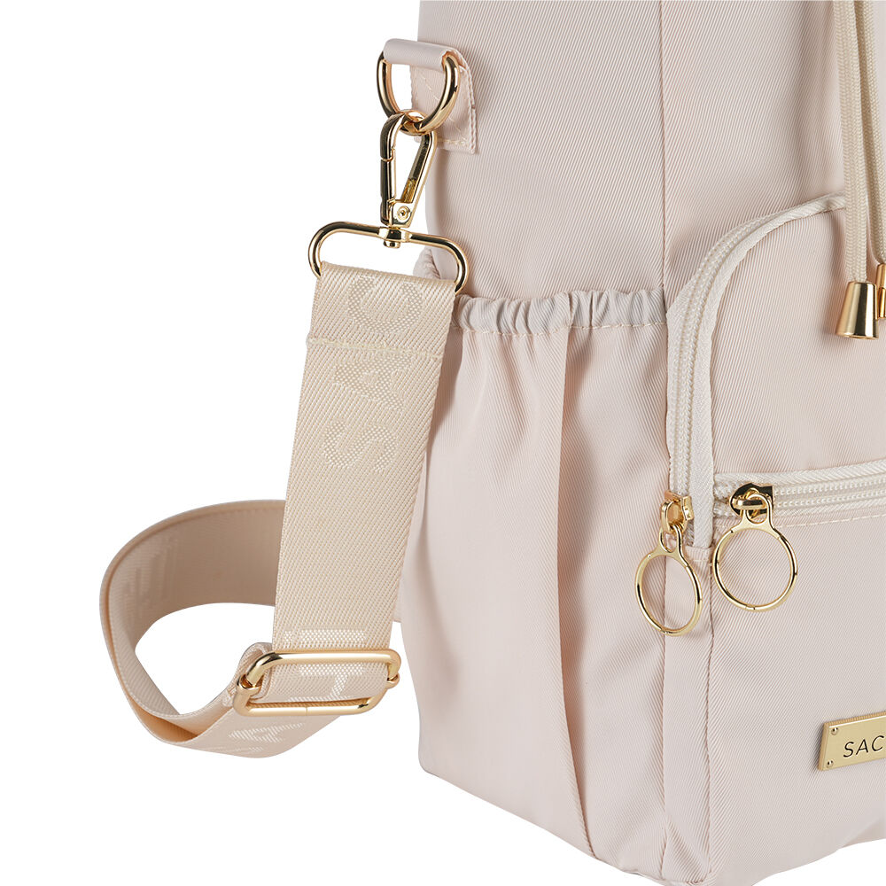 Sachi Deluxe Crossbody Insulated Bottle Bag w/ Adjustable Strap Alabaster