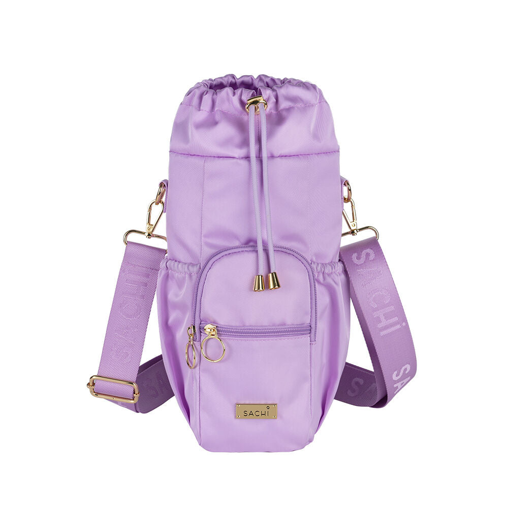 Sachi Deluxe Crossbody Insulated Bottle Bag w/ Adjustable Strap Orchid