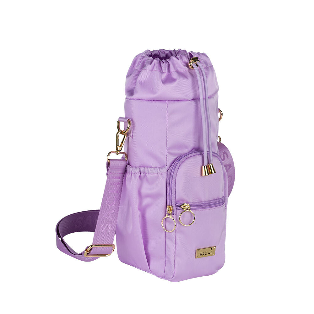 Sachi Deluxe Crossbody Insulated Bottle Bag w/ Adjustable Strap Orchid