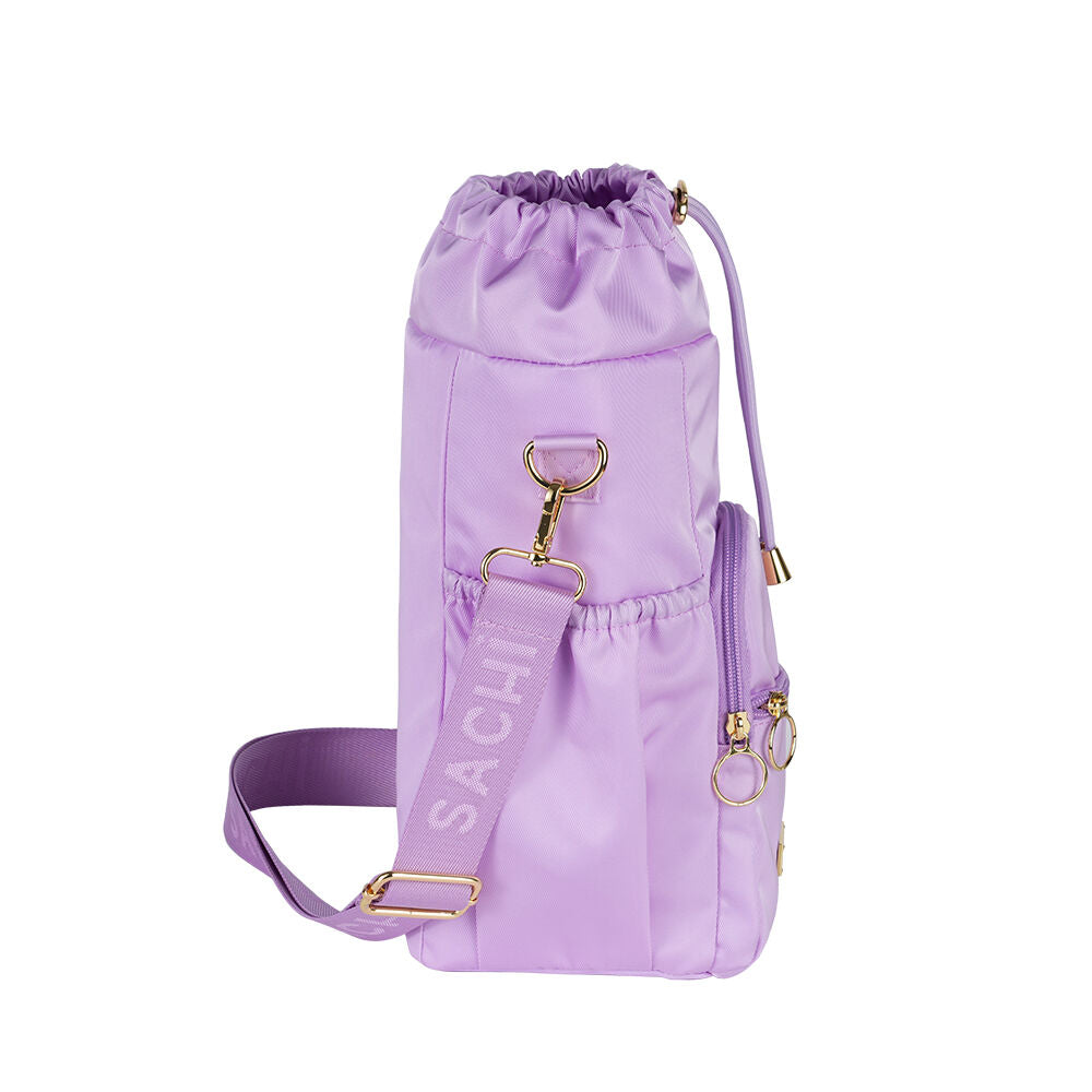 Sachi Deluxe Crossbody Insulated Bottle Bag w/ Adjustable Strap Orchid